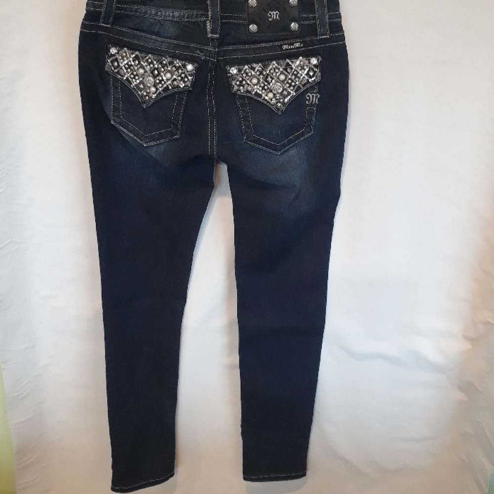 NWOT Miss Me Skinny Jeans embellished size 27 - Picture 4 of 8